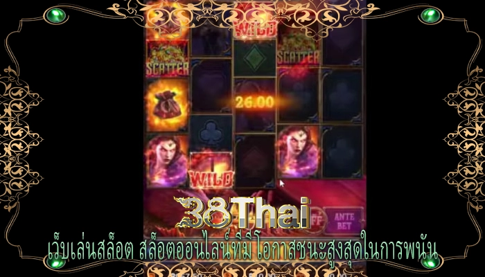 เว็บเล่นสล็อต สล็อตออนไลน์ที่มีโอกาสชนะสูงสุดในการพนัน